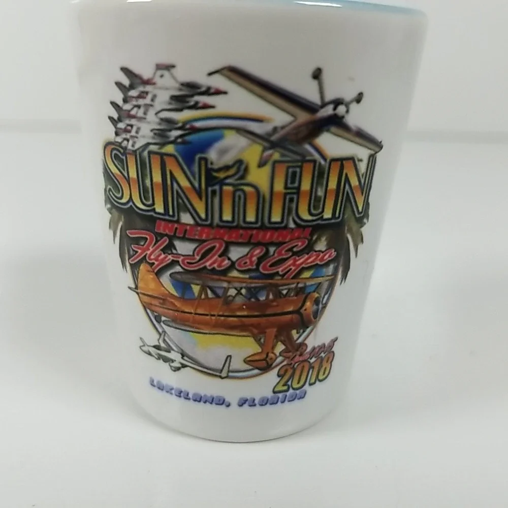 2018  Sun'n Fun Fly In Lakeland FL Shot Glasses